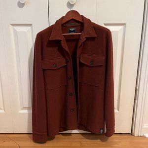 Todd Snyder Italian Boucle Wool Shirt Jacket in Rust